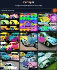 VW Beetle Warhol style