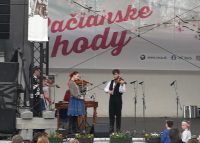 Vystúpenie ľudovej hudby Vienok