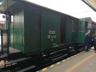 Kombinovaný služobný a poštový vozeň Df 6-7747 pochádza z roku 1902